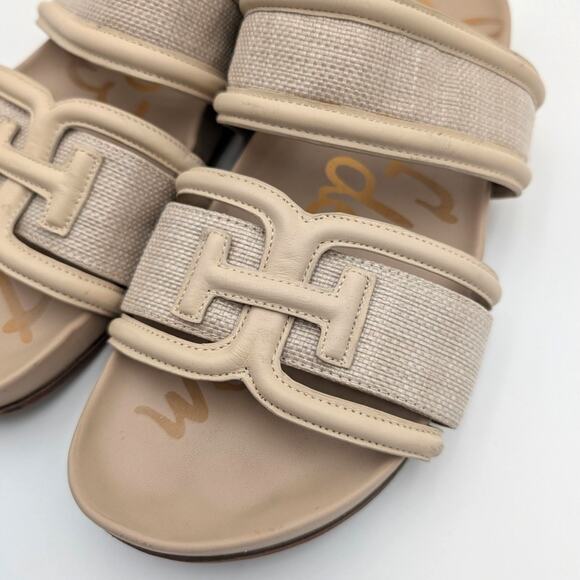 Sam Edelman Rowan Double Strap Slide Sandals Women's Natural Size US10.5 EU41 - Picture 10 of 13